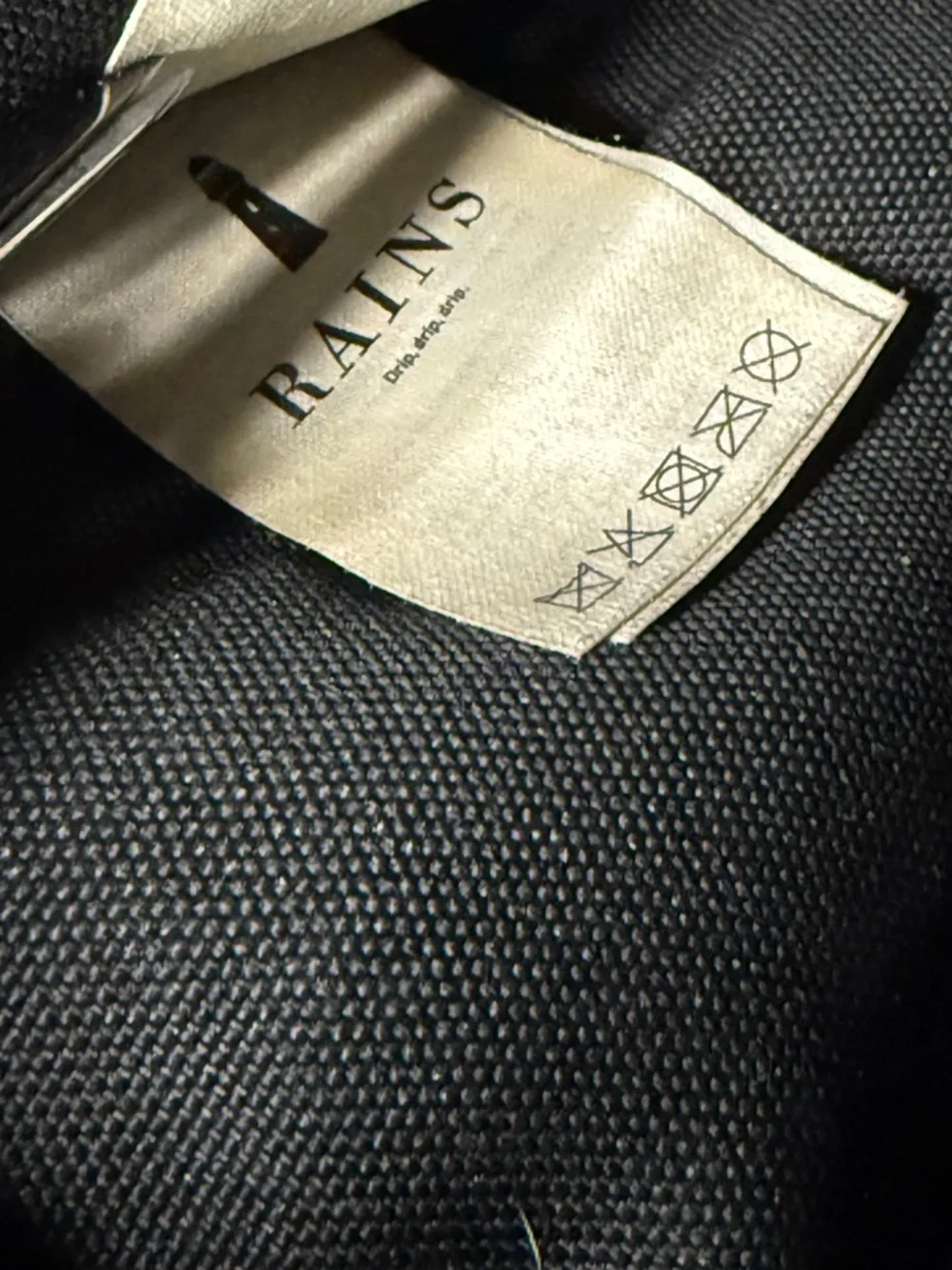 Rains Black Waterproof Backpack Mini - Picture 8 of 12